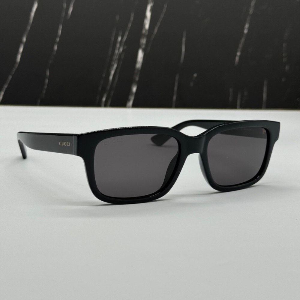 NEW GG1583S 001 GUCCI BLACK GREY SQUARE MEN GUCCI SUNGLASSES - Picture 5 of 11